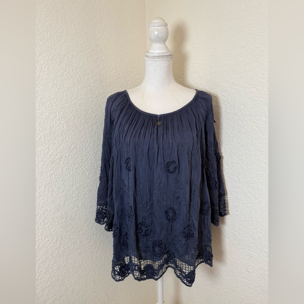 Tempo Paris Silk‎ Blend Blouse